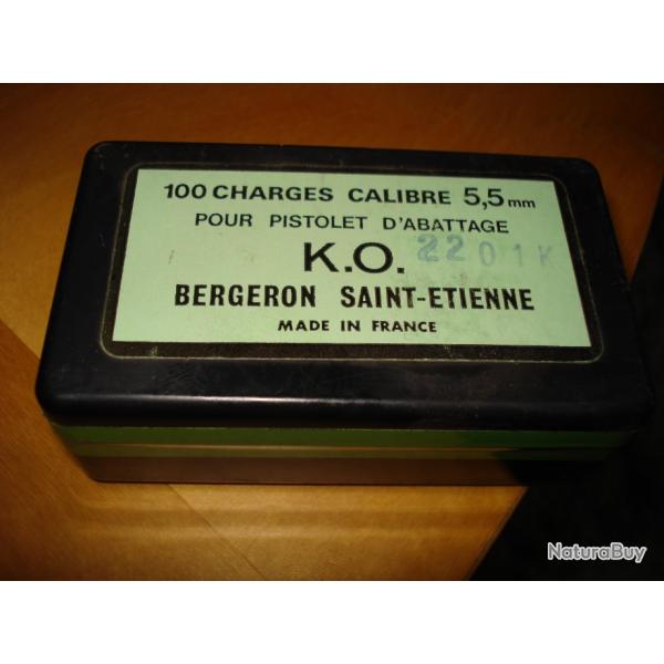 Ancienne boite PLEINE  de cartouches d'abattage calibre 5.5mm