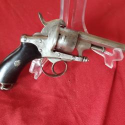 REVOLVER POUR GAUCHER CHAMLOT DELVIGNE A BROCHE OLD LEFT HANDED REVOLVER CHAMLOT DELVIGNE