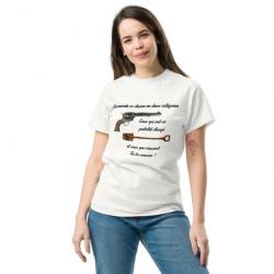 T-SHIRT HUMOUR LE MONDE SE DIVISE EN DEUX CATEGORIES - Le Bon La Brute Le Truand - FEMME