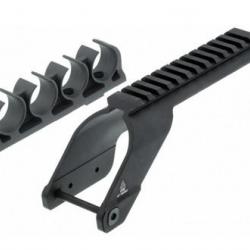 Rail Picatinny et porte cartouches pour Maverick 88 / Mossberg 500 - 590 - UTG-RAIL PICATINNY + PORT