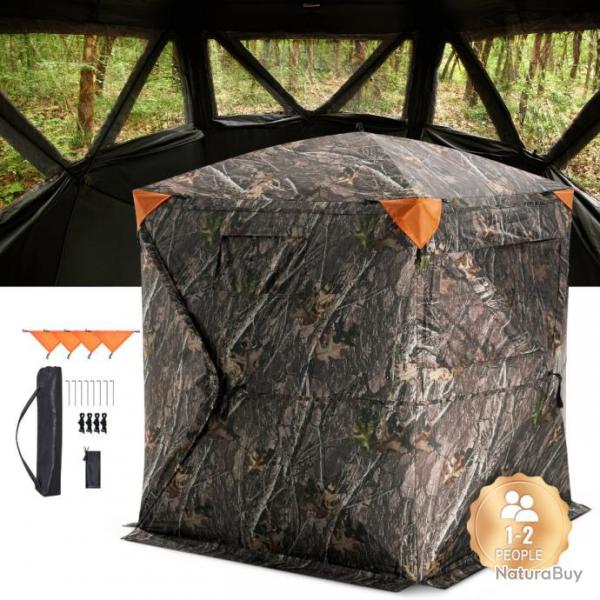 VEVOR : Tente de Chasse Store Camouflage Transparent Vision Large 1  2 Personnes Haute Qualit