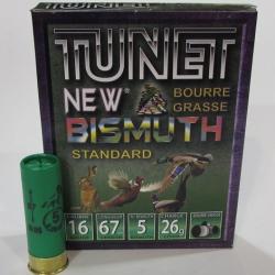 boite 10 cartouches calibre 16/67 Tunet Bismuth n° 5 BG