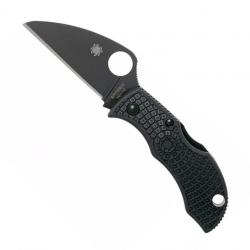 Couteau "Manbug Wharncliffe" VG-10 noir / nylon-fibre de verre noir [Spyderco]