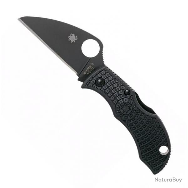 Couteau "Manbug Wharncliffe" VG-10 noir / nylon-fibre de verre noir [Spyderco]