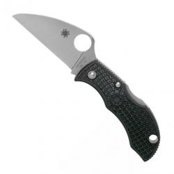 Couteau "Manbug Wharncliffe" VG-10 / nylon-fibre de verre noir, Tranchant plein [Spyderco]