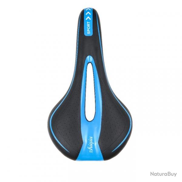 Selle Confort Gel Coussin pour BMX VTT Vlo  montage Route Etanche Noir/Bleu