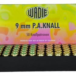 MUNITIONS A BLANC WADIE 9MMPAK BTE 50