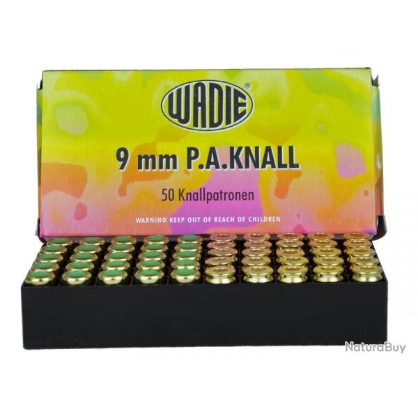 MUNITIONS A BLANC WADIE 9MMPAK BTE 50