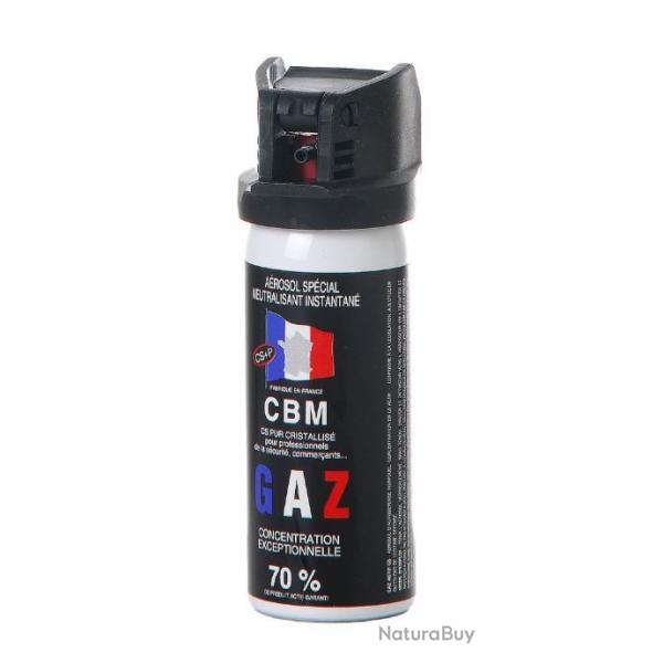 Lot de 2 Bombes Lacrymognes Gaz CS 50ML Fabrication Franaise - Braderie Automne