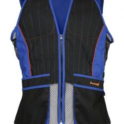 Gilet de Ball-Trap Percussion M Noir/Orange