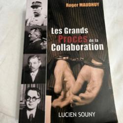 Livre " Les grands procès de la collaboration " de Roger Maudhuy