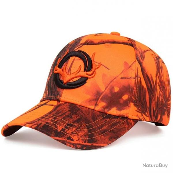 1 SANS RESERVE Casquette Orange Camo b