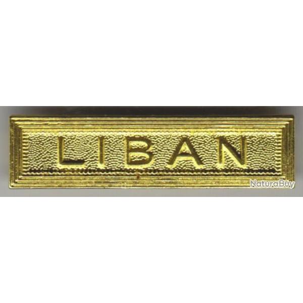 agrafe mtal dor "Liban". Ordonnace. tat neuf.