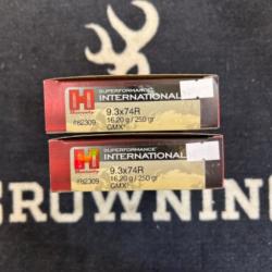 Munitions HORNADY 9,3x74R GMX 250Gr x40