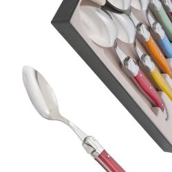 Coffret de 6 Cuillères à soupe Laguiole coloris assortis