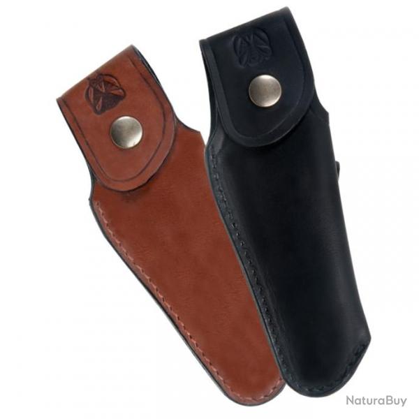 Etui pour Laguiole en cuir pleine fleur Marron