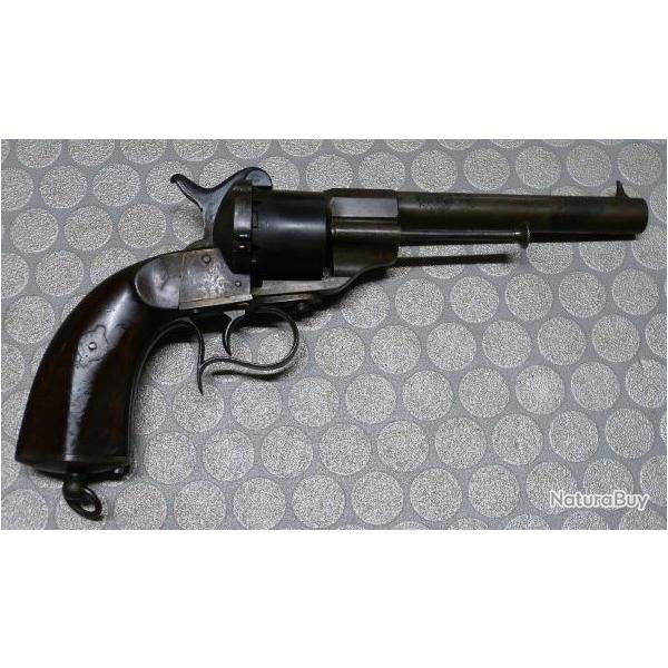 Revolver  broche calibre 11mm, type Lefaucheux 1858