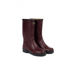 Bottes pour enfants Le Chameau - Doublées jersey - 24 / Bordeau foncé