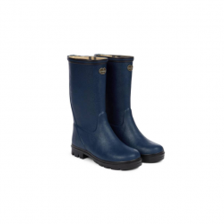 Bottes pour enfants Le Chameau - Doublées jersey - 24 / Bleu foncé