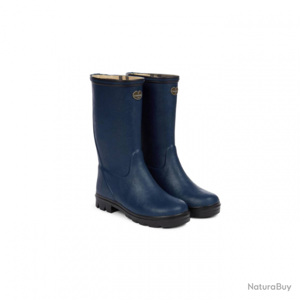 Bottes pour enfants Le Chameau - Doubles jersey - 24 / Bleu fonc