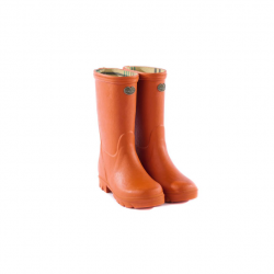 Bottes pour enfants Le Chameau - Doublées jersey - 24 / Orange foncé