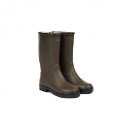 Bottes pour enfants Le Chameau - Doublées jersey - 25 / Vert Chameau