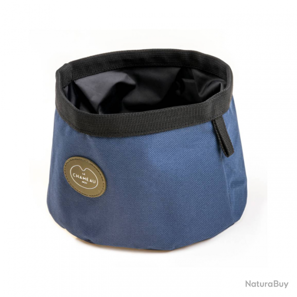 Gamelle portable Le Chameau pour chien - Bleu fonc