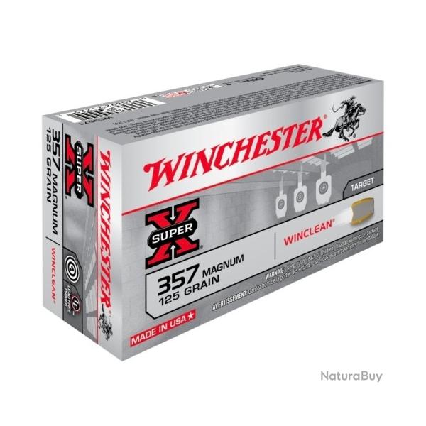 Munitions Winchester 357mag winclean jsp 125gr par 50