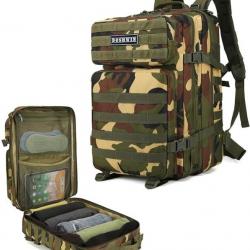 Sac à Dos Militaire Tactique Armée Molle 40L Camping Pêche Chasse Randonnée Trekking Forêt