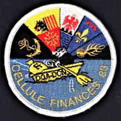 Gendarmerie. "Cellule Finances 83". Titre d'épaule tissu brodé.