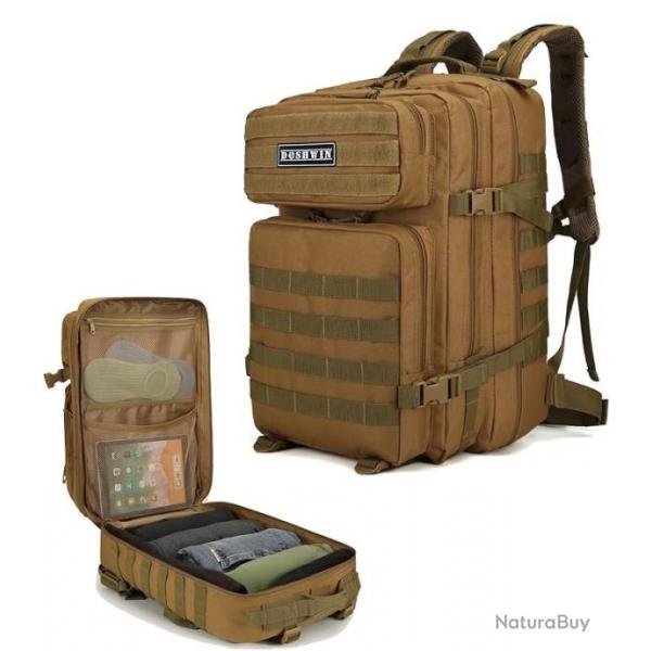 Sac  Dos Militaire Tactique Arme Molle 40L Pche Chasse  Camping Randonne Trekking Kaki