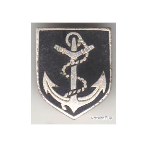 Gendarmerie Maritime. T2. ancre Marel d'argent, fond noir, sans plateau ni crou. SM.2275.