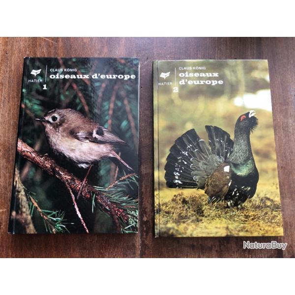 Oiseaux d'Europe tomes 1 & 2, Claus Knig, Hatier