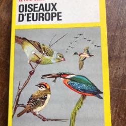 Oiseaux d'Europe, Bertel Bruun, Philippe Degrave - le petit guide hachette 1970