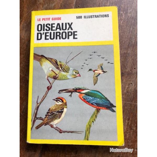 Oiseaux d'Europe, Bertel Bruun, Philippe Degrave - le petit guide hachette 1970