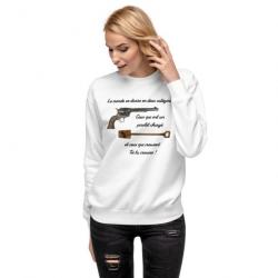 SWEATSHIRT LE MONDE SE DIVISE EN DEUX CATEGORIES - Le Bon La Brute Le Truand FEMME