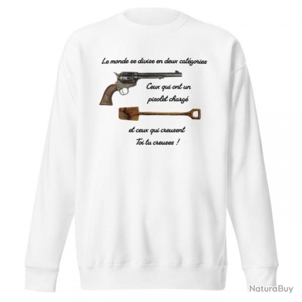 SWEATSHIRT LE MONDE SE DIVISE EN DEUX CATEGORIES - Le Bon La Brute Le Truand