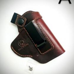 Holster en Cuir port Discret IWB universel Pour Glock et autres