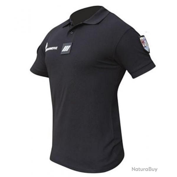 Polo GENDARMERIE dpartementale COOLDRY noir