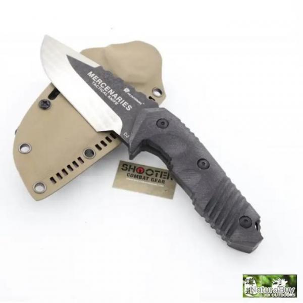 Couteau de survie tactique HX OUTDOORS - WARRIOR MERCENARIES + 1 couteau en CADEAU