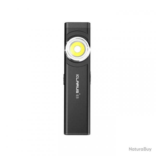 Lampe rechargeable  double source de lumire E5 - 470 lumens - noir