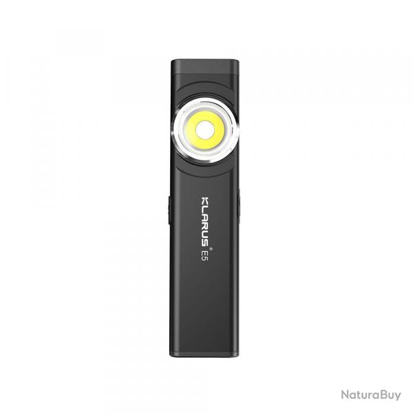 Lampe rechargeable  double source de lumire E5 - 470 lumens - noir