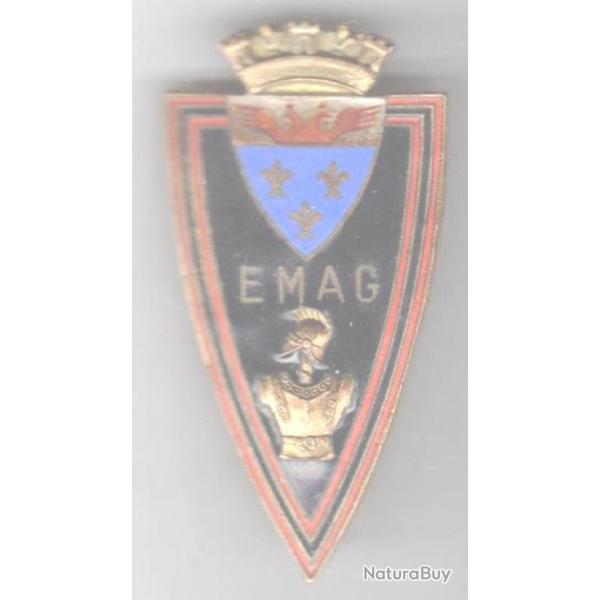 EMAG. cole Militaire d'Application du Gnie. mail grand feu, cuirasse et pot en tte en relief. A.
