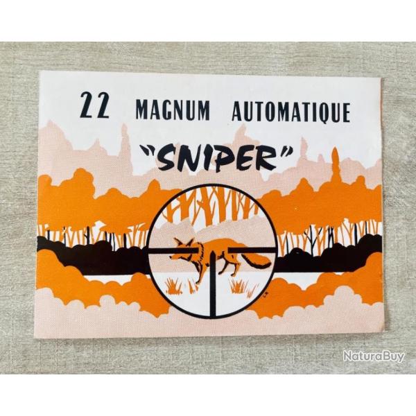 Notice Carabine SIDNA modle SNIPER 22 MAGNUM Occasion