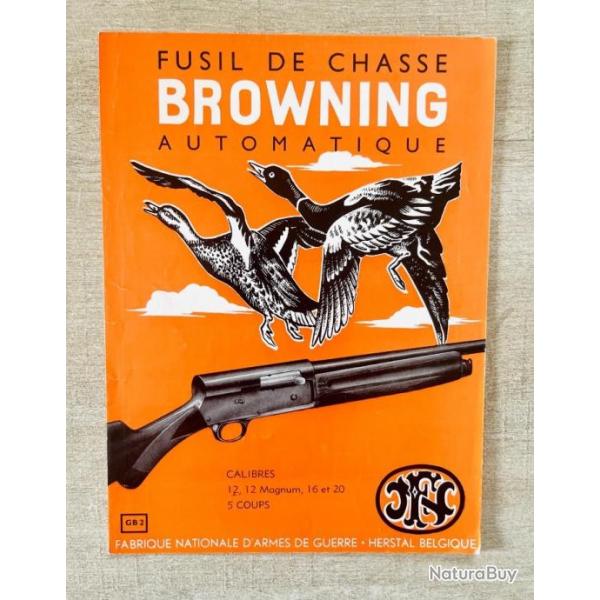 Notice Fusil BROWNING modle AUTO 5 Occasion