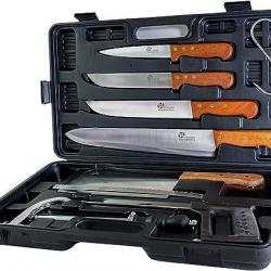 Vente Flash ! PRADEL EXCELLENCE THIERS VALISE DE BOUCHER 7 PIECES am05