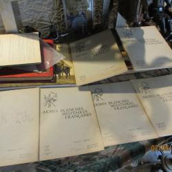 lot de 6 livres armes blanches militaire francaise 1968