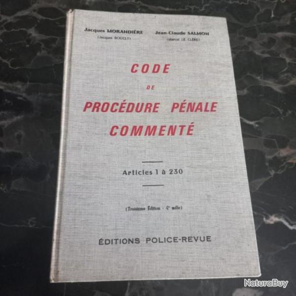 rare  Code de procdure pnale comment   par Morandire jacques/salmo