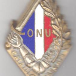 BF/ONU/ Corée. Bataillon Français de l'ONU en Corée. émail grand feu. AB. R.Louis.793.