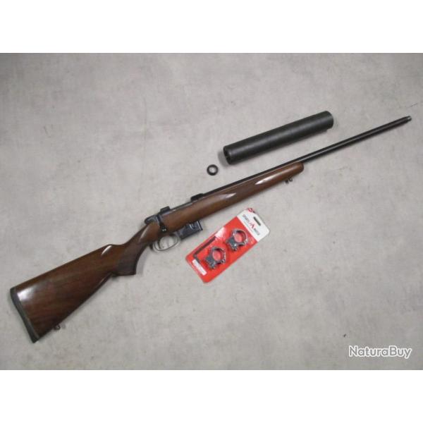 CZ 527 Varmint en 222Remington, bouche filete + moderateur  1 euro sans prix de rserve!!!